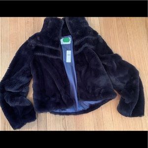 Anthropologie faux fur jacket